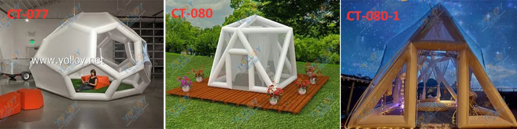 Football Shaped Inflatable Garden Lawn Bubble Camping Stargazing Tent
