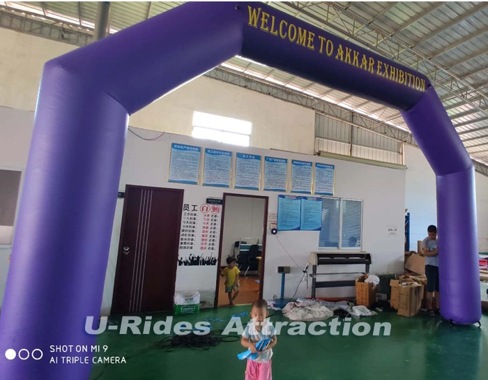 advertising party purple arch / inflatable arch for events