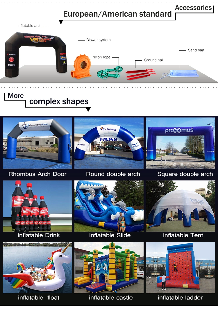 Outdoor Portable Activity Advertising Promotion Sports Event Inflatable Arch