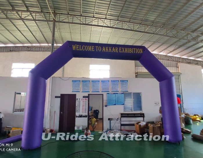 advertising party purple arch / inflatable arch for events