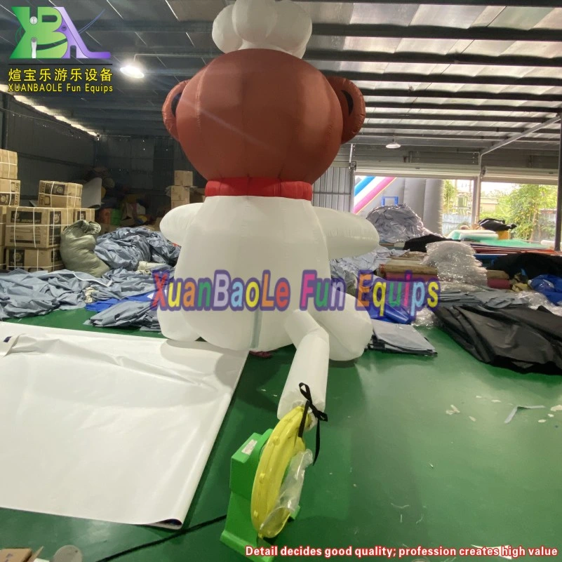 Customized Inflatable Ted Bear/ Large Inflatable Animals/ Western Restaurant Inflatable Bear Cartoon for Inflatable Advertising