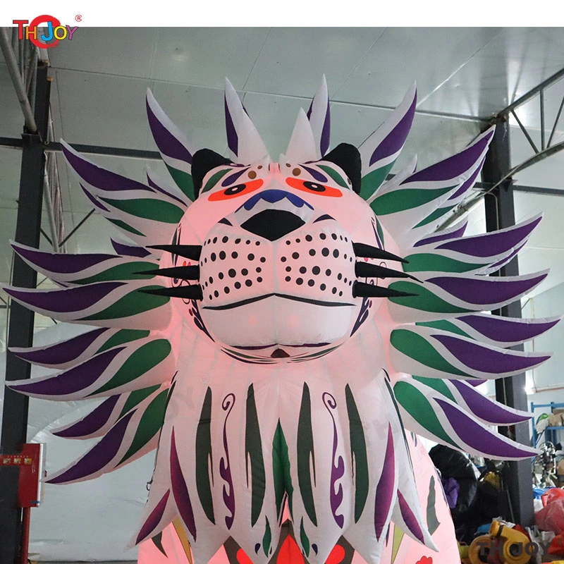 Vividly Full Body Digital Printing Promotion Giant Inflatable Colorful Lion Animal Cartoon