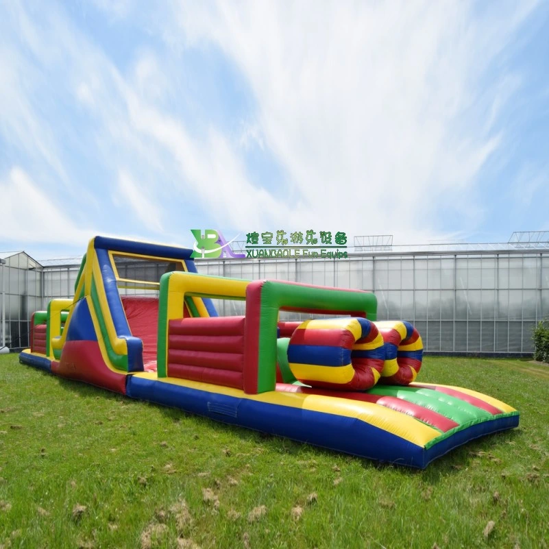 Sport Challenges Backyard Inflatable training Course Outdoor Jumper Party Obstacle Course for Kids