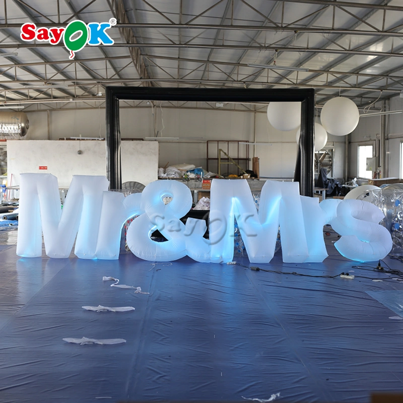 Wholesale Price Wedding Decoration Inflatable Letters High Quality Inflatable Custom Made Inflatable Cartoon for Park Decoration