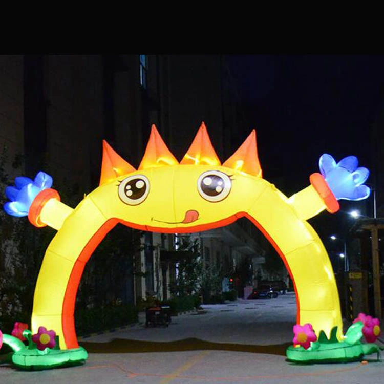 Outdoor Commercial Inflatable Arch with Air Blower Advertising Custom Printing Outdoor Inflatable Arch Tent 4 Legs
