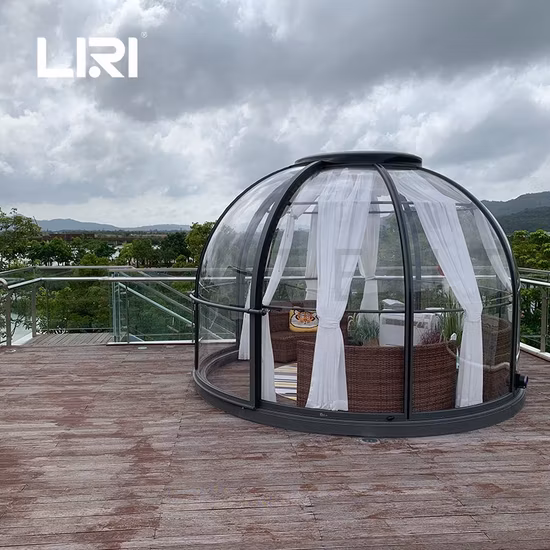 Outdoor Clear Skylight PC Round Igloo Dome Bubble Crystal Dome Tent