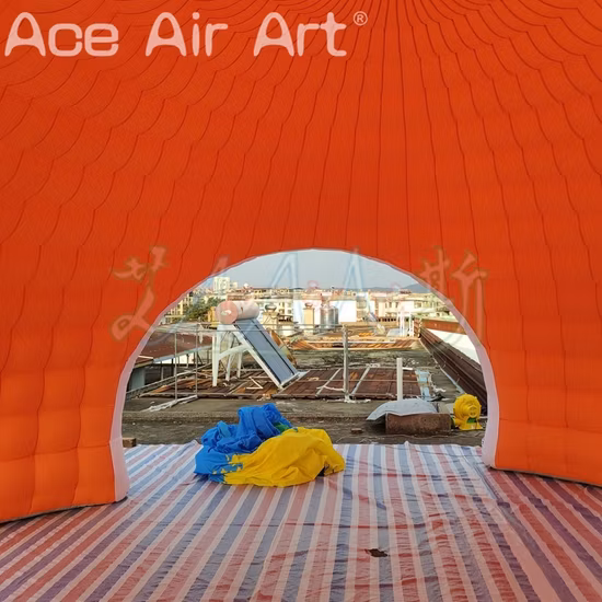 4m Long Giant Inflatable Outdoor Camping Tent, Waterproof Clean Dome Inflatable Bubble House Good Quality Air Dome Tent for Party