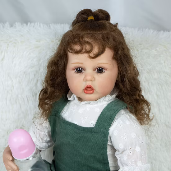 60cm Completed Doll in Picture Reborn Doll Tutti Toddler Girl Hand Paint Doll with Genesis Paint High Quality 3D Skin Doll